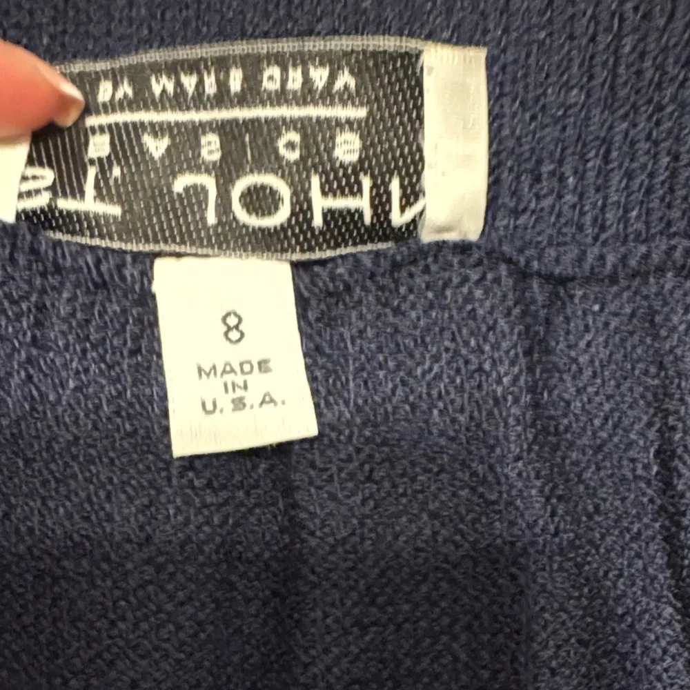 St. John Santana Knit Navy Skirt